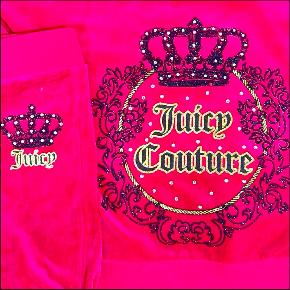 WOW POSHMARK - Authentic Juicy Couture Velour Jacket with Hood & Pants